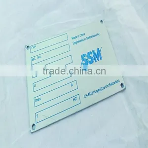 Anodized Custom Aluminum Nameplate With Printing thumbnail-1
