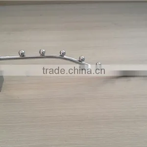 Display Metal Grid Wall 7 Ball Hooks Non Slip Curved Hanger Clothing Accessories thumbnail-1
