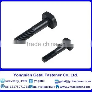 Square Head Bolts With Large/small, DIN933/931 H.D.G / Galvanized With Black /yellow Zinc Plated/blue White thumbnail-2