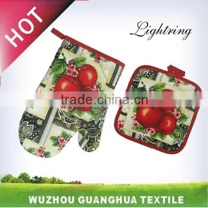 Kitchen Oven Glove & Pot Holder, Printed T/C Kitchen Set thumbnail-1