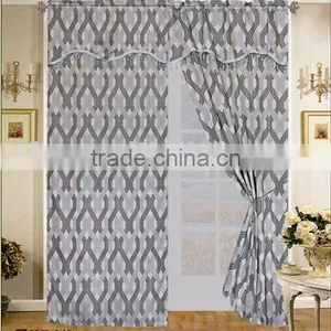 Jacquard Curtain With Tassels thumbnail-1