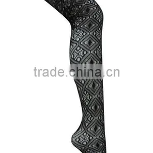Ladies' Big Diamond Lattice and Mesh Fishnet Tights thumbnail-1