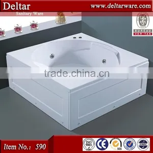 Bathtub for Fat People, European Style Bathtub Price, Acrylic Freestanding Bathtub Optional Aerofeel Waste Includ thumbnail-1