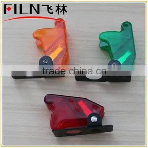Toggle Switch With Carbon/Fiber Aircraft Safety Cover thumbnail-1