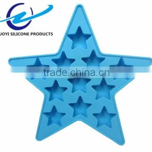 Eco-friendly Five-Pointed Star Silicone Decorative Ice Cube Tray thumbnail-4