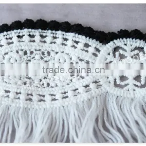 Hot Selling 6.8cm Width Polyester Water Soluble Trim Fringe for Garment thumbnail-3
