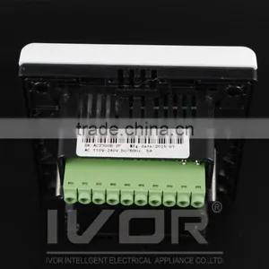 Good Quality IVOR 220V Central Air-Conditioner Thermostat Digital AC Thermostat Switch PC Frame SK-AC2300B Champagne Gold thumbnail-6