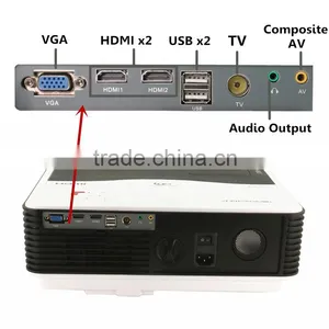 LED Video Projector 5000 Lumens HD Multimedia Projector Support 1080p thumbnail-3