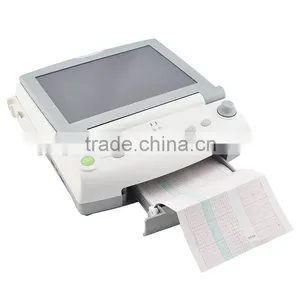 Single Twins Optional 12 Inch Multi Parameter FHR TOCO FM Fetal Monitor Detecting Fetus Fetal Movement With Transducer Doppler thumbnail-1