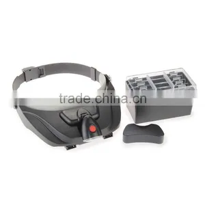 Kawachi 4 Lens Hands Free Head Magnifying Glass Magnifier LED Light Loupe thumbnail-1