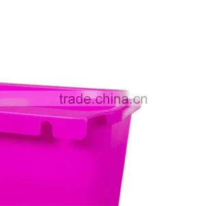 Kitchen Cabinet Doors Hanging Plastic Trash Creative Desktop Multi-function Storage Box- Pink thumbnail-4