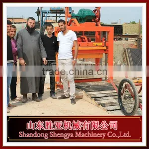 Shengya Professional Munufactory QT4-30 Diesel Power Baking-free Concrete Block Making Machines China Product thumbnail-4