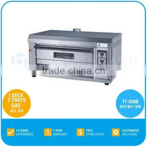 Single Deck Gas Oven - 1 Deck 2 Trays, All S/S, 350 'C, Pan 40*60 Cm, TT-O38B thumbnail-1