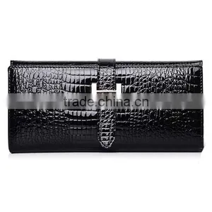 Latest Design Ladies Free Leather Patent Alligator Pattern Wallet/Purse (BCN002) thumbnail-1