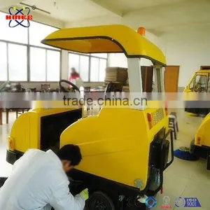 Cement Floor Carbon Brushes Cleaning Sweeper thumbnail-1