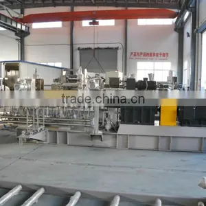 Black pp pe Calcium Carbonate Plastic Filler Masterbatch Granules Twin Screw Extruder thumbnail-4