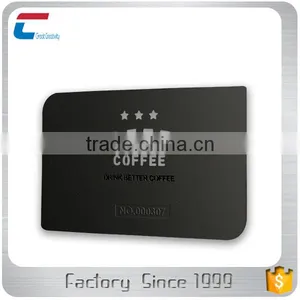 Good Qualitity Customized Etched and Filling Color Matte Black Metal Card thumbnail-5