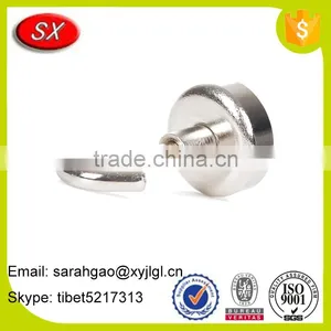 High Quality Zinc Plated Powerful Neodymium Pot Magnet Magnetic Hooks For Industrial Magnet thumbnail-1