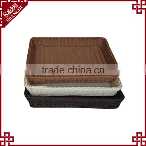 Supermarket Plastic Rattan Woven Banneton Proofing Basket Under Shelf thumbnail-6