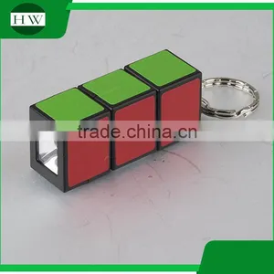 Magical Cube LED Key Flash Light Plastic Keychain Light thumbnail-2
