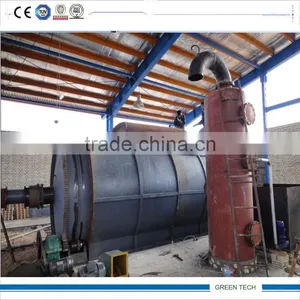 Stainless Vertical Pyrolysis Oil to Yellow Clear Diesel Oil Disitllaiton Equipment in Iraq thumbnail-3