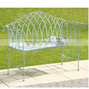 KD Decorative Vintage Wrought Iron Bench thumbnail-1