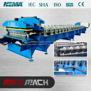 Galvanized Metal Roofing Sheet Roll Forming Making Machine thumbnail-1