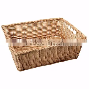 Wholesale Large Wicker Basket Tray, Wicker Food Basket, Willow Basket Tray thumbnail-1