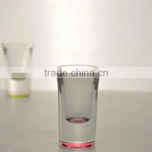 Anhui Factory FDA Inspection Wholesale Bottom Colored Wine Shot Glass thumbnail-3