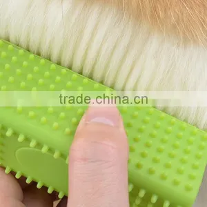 CY064 Pet Comb Mucous Wool Implement Silicone Brush Cat and Dog Fur Cleaner Pets Hair Comb thumbnail-5