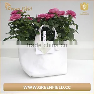 Cheap Price High Quality White Planter Grow Bag With Two Handles thumbnail-3