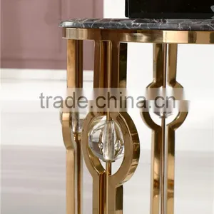 Royal Stainless Steel Hotel/living Room Furniture Side/corner Table B818-2G thumbnail-1