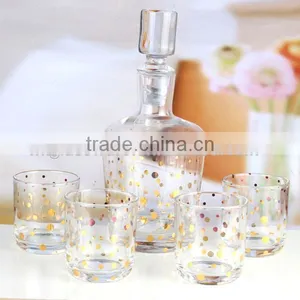 Set 6 Luxury Wine Glass Bottle With Four Glass Cups thumbnail-2