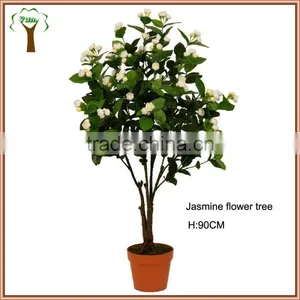 Artificial White Jasmine Flowering Tree thumbnail-1