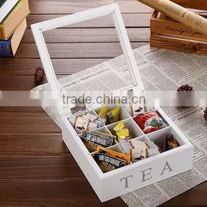 White Wooden Tea Box thumbnail-1