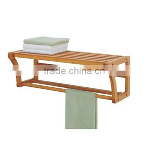 2-Tier Decorative Bamboo Bathroom Hanging Storage Basket thumbnail-4