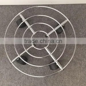 Home Removable Metal Flower Shelf Plant Trolley Wheel Flower Shelf thumbnail-3