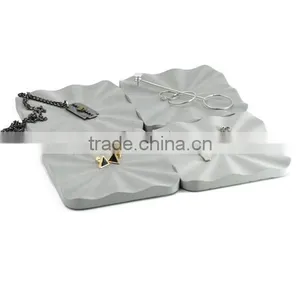 4 Set Hand Made Engraved Concrete Coasters Cement Starbucks Coffee Cup Coaster thumbnail-3