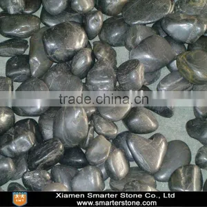 Polished Black Pebble Stone thumbnail-1