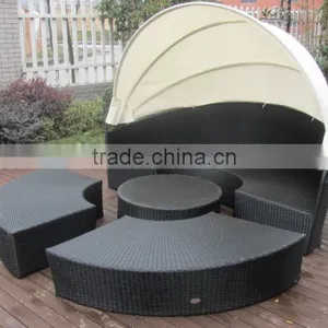 Top Sale Round Rattan Daybed Indoor Daybed thumbnail-4