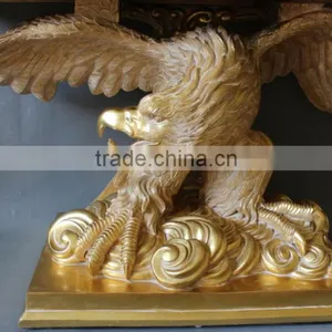 Hot Sale Luxury Vanity Gold Eagle Console Table thumbnail-4