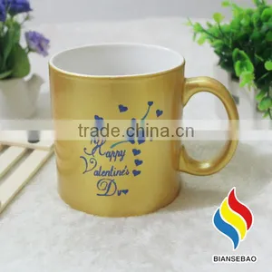 Electroplating Gold Ceramic Coffee Mugs thumbnail-2