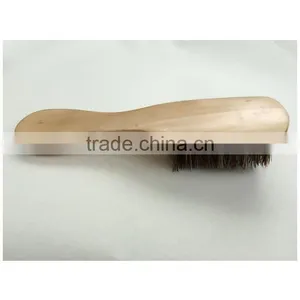 Wild Boar Bristle Brush Brush With a Handle for Men, Schima Superba Beard Brush Can be Carved Logo thumbnail-4