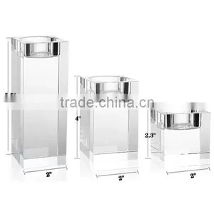 Candle Holders Elegant Crystal Tealight Holders thumbnail-4