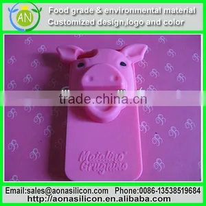 3D Cute Pig Silicone Soft Case Cover For Mobile Cell Phone thumbnail-1