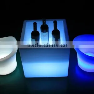 Children Bar Stools Wholesale Disco Pary Chair Led Cubic Tank thumbnail-1