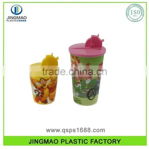 Customized LOGO 550ML Hotsale Plastic 3D Lenticular Cup With Straw thumbnail-2