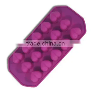 Bpa Free Silicone Rubber Ice Mold With 15 Cavity Love Heart Shape thumbnail-4
