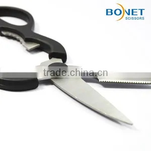 S53014 8" Useful Black Handle Ideal Kitchen Scissors thumbnail-5
