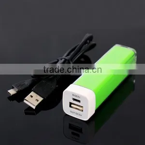 Mini 2600mAh Lipstick Power Bank Lip Gloss External Backup Battery Power Bank For Phone thumbnail-1